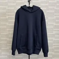 【美品】ユニクロC スウェットオーバーサイズプルパーカー　L ネイビー