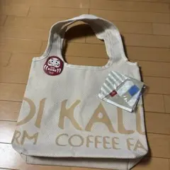 【新品未使用】KALDI 2026食品福袋 エコバッグ もべじ手ぬぐいエコバッグのサムネイル