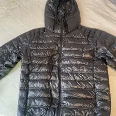 00s old uniqlo ダウンジャケット ブラック y2k 短丈 光沢
