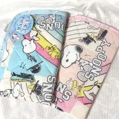 【新品】peanuts スヌーピー ひんやり冷感枕パッド2色セットのサムネイル