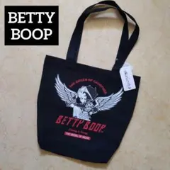 新品 BETTYBOOP ウイング キャンバス トートバッグ 黒 ベティ