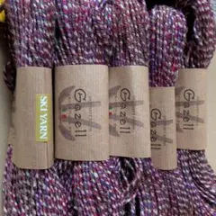 Sky Yarn Gazelli 毛糸 マルチカラー１０本　編み図付き