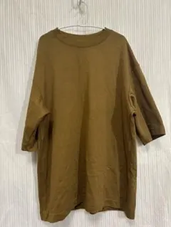 UNIQLO オーバーサイズ Tシャツ L ブラウン　エアリズム