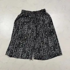 総柄 ショートパンツ ウエストゴム ブラック L 春夏 旅行 リラックス モードのサムネイル