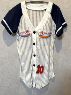 ストライプ柄ユニフォーム 背番号10 コスプレ