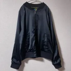 革ジャン　リバーシブル　花柄　ジャケット　レザー　ライダースジャケット　ブラック