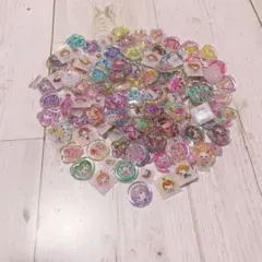 まとめ売りおはじきシール タイルシールケース 付き 平成女児 レトロ 平成