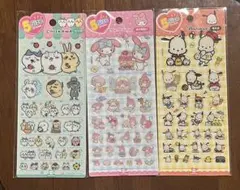 【正規品】 5sizeちいかわ ぷっくりシール 韓国サンリオ3枚