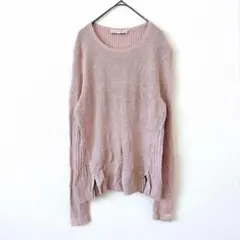 ANNTAYLOR LOFT 長袖ニット ピンク M トップス くすみカラー