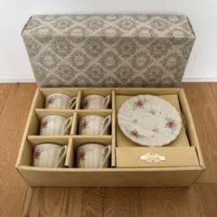 【新品未使用】noritake ノリタケ　カップ＆ソーサー 6客 元箱付