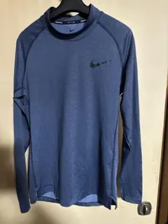ナイキ NIKE Pro 　モックネック　グレーネイビー　サイズM