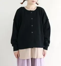 Samansa Mos2 サマンサモスモス 前後着スウェットTシャツセットのサムネイル