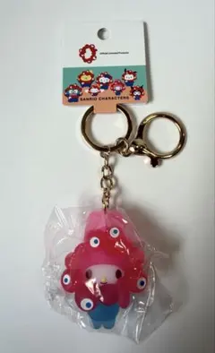 ミャクミャク サンリオ マイメロディ クリアカラーキーホルダー