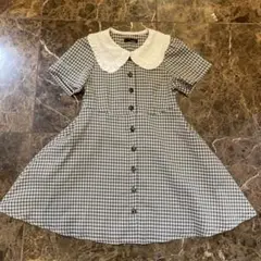 JENNI love ギンガムチェック 半袖ワンピース 130cm