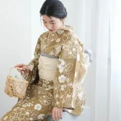utatane 高級変わり織 浴衣2点セット　黄色のミモザ utatane 高級変わり織 浴衣2点セット 黄色のミモザ - メルカリ