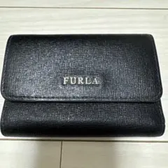 箱あり　FURLA フルラ　ブラック　三つ折り財布　お財布