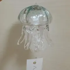 くらげ風鈴 タクグラス クリア泡 透明 クラゲ 風鈴 - メルカリ