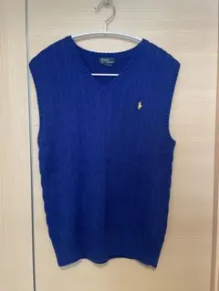 Polo by Ralph Lauren ネイビー Vネックベスト 14-16