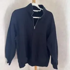 GU ハーフジップ ブラック Mサイズ