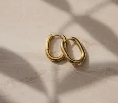 ☆人気☆ スクエアフープピアス 金 シルバーゴールド 高品質サージカルステンレス