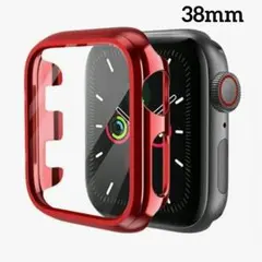 Apple Watch 1/2/3 ケース 38mm レッド 保護カバー 赤