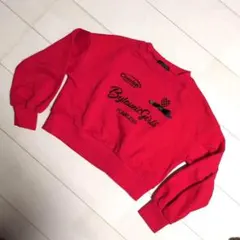 バイラビット ByloveitGirls クロップドトレーナー 赤