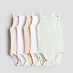 H&M オーガニックコットン ベビー肌着 5枚セット
