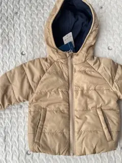 新品！ベージュ フリース裏地付きアウター　男女兼用　 80cm