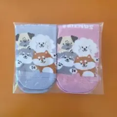 ☆タグ付き☆新品・未使用☆靴下 犬 柴犬 2足 セット わんこ 動物