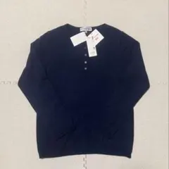 [タグ付き]ユニクロ×イネス カシミヤ100% ヘンリーネックセーターL