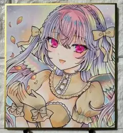 手描き ミニ色紙イラスト 天使界隈 オリジナル女の子 アナログ - メルカリ