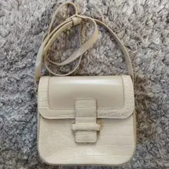 ロペピクニック くるみメタルサルカンクロココンビスクエア ショルダーバッグ