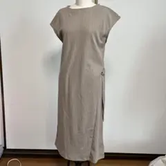 しまむら　ベージュ ノースリーブ カットソーワンピース　新品