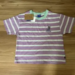 Disney ベビーオイスター ボーダーTシャツ パープルのサムネイル