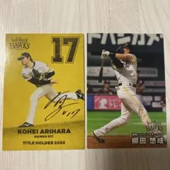 有原航平 柳田悠岐 プロ野球カード