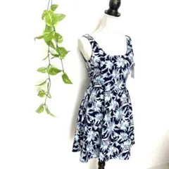 タグ付き！ノエラ✨レディース♡ワンピース ノースリーブ 花柄（F）かわいい