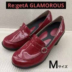 リゲッタ Re:getA エナメル ローファー パンプス Mサイズ 赤のサムネイル