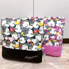 東京ディズニーリゾート クッション ミッキー & ミニー 総柄 2個セット