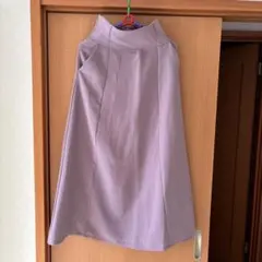 薄紫色　ロングスカート