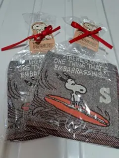 PEANUTS スヌーピーミニ ハンカチ 2枚セット