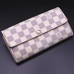 Louis Vuitton ポルトフォイユサラ 長財布　ダミエアズール