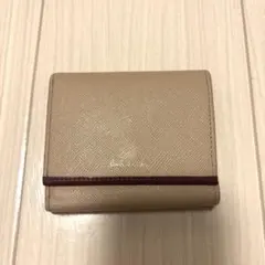 Paul Smith 三つ折り財布 ベージュ×ボルドーのサムネイル