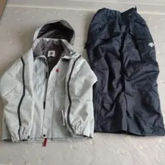 DESCENTE メンズ スキーウェアジャケット&パンツ 上下セット