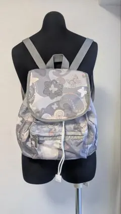 レスポートサック　LeSportsac　花柄バックパック グレー系