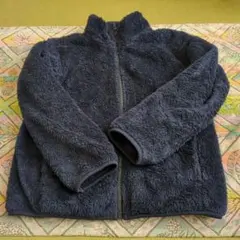 ユニクロフリース　ジャケット140cm 紺色　キッズ