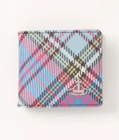 【り様 専用】新品☆ヴィヴィアン2つ折り財布　チェック　水色　2023