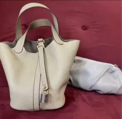 ⭐️極美品】 ルサックアダム エブリィ ボックス ハンド バッグ グレー 