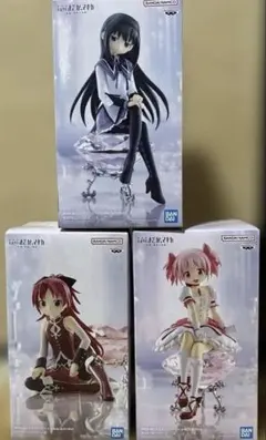 まどか☆マギカ 劇場版 3体セット 鹿目まどか 暁美ほむら 佐倉杏子