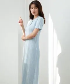 ◉Her lip to / Scalloped Polo Dress◉