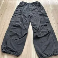 GU デニムスーパーワイドカーゴパンツ321-350018 ジーユー　デニム　S